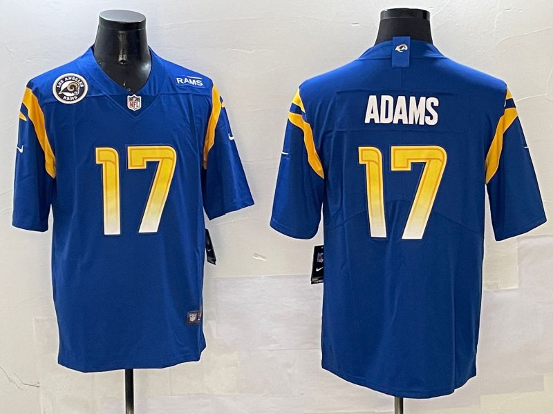 Men Los Angeles Rams #17 Nacua Blue Second generation 2025 Nike Limited NFL Jersey style 3